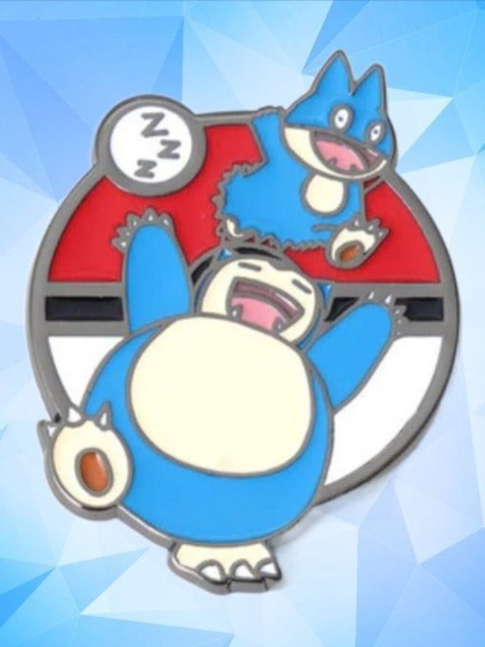 Naptime Champions: Pokemon's Munchlax to Snorlax Evolution Enamel Pin
